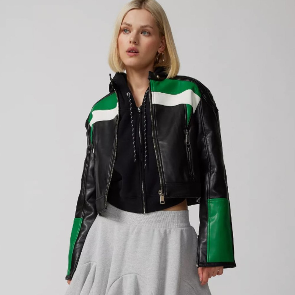 Lioness Nueve Faux Leather Biker Jacket